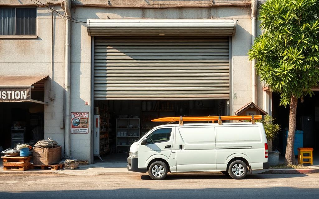 Brewdesk workshop unit in Taman Usahawan Kepong with the service van parked outside